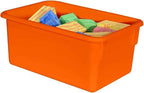 Wood Designs Cubby Storage Bin, Heavy Duty Plastic Containers