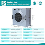 FFU HEPA H14-Filter Laminar Flow Hood Updated FanFilter Unit（Include HEPA Filter）100/ISO Class 5 Cleanroom/Laboratory/Cleanroom/Mushroom Room, Laminar Air Flow Hood(22.6"x22.6"110V) - Field & Pure