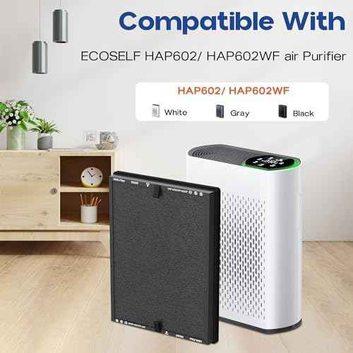 HAP602 Replacement Filter for ECOSELF HAP602/HAP602WF Air Purifier, 4 Pack