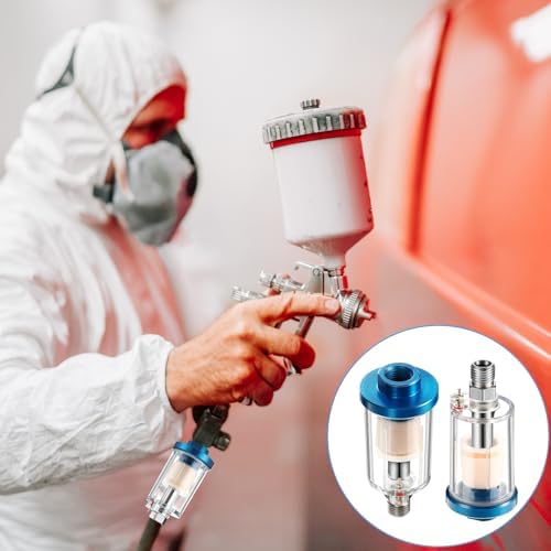 Mudder 2 Pcs Air Compressor Filter, 1/4 Inch Npt Air Oil Water