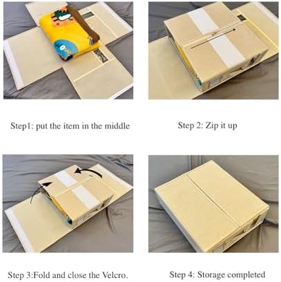 Linen Closet Organizers and Storage for Bedding Thin Blanket, Folding