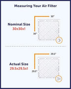19x20x1 Air Filter (MERV 8) (4-Pack) King Dust & Allergy Control AC Furnace Filters, MADE IN USA, HVAC, Pleated, Electrostatic (Actual Size: 19 x 20 x .75)