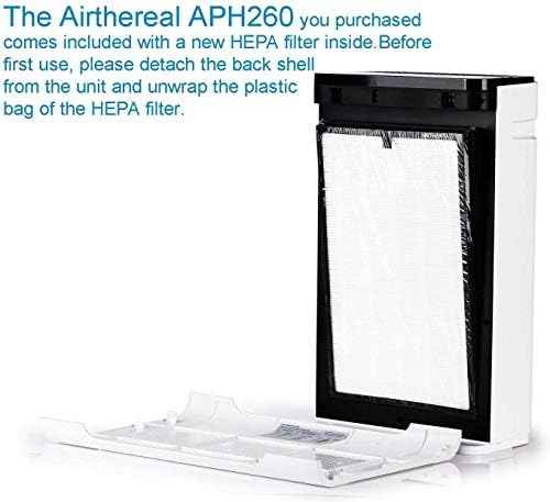 AIRTHEREAL Replacement True HEPA Filter for APH260 Air Purifier (2-Pack)