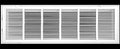 36" X 12 Steel Return Air Filter Grille for 1" Filter - Fixed Hinged Door - HVAC Duct Cover - Flat Stamped Face - White [Outer Dimensions: 38.5 X 13.75] - Field & Pure