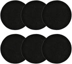 6Pcs 6.5 Inch Charcoal Filters for Kitchen Compost Bin, Replacement Activated Carbon Filters for Countertop Compost Pail Home Bucket Refill Sets, Round - Field & Pure