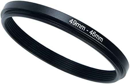 49mm to 46mm Step-Down Ring Filter Adapter for All Brands UV ND CPL Metal Ring Step-Down Rings Adapter Filter (49mm-46mm)