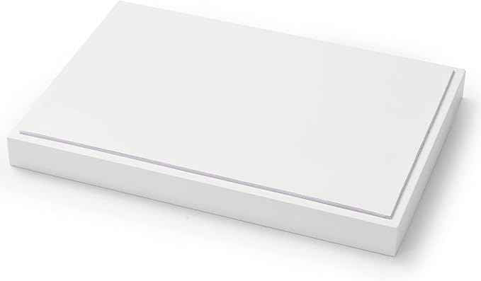 Oirlv Premium White Leather Stackable Jewelry Tray Flat Jewelry Organizer Tray