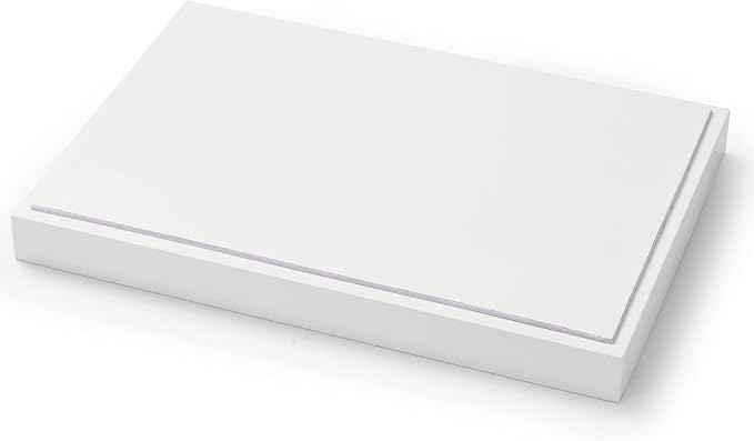 Oirlv Premium White Leather Stackable Jewelry Tray Ring Holder Organizer