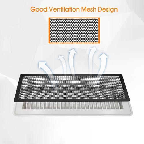 Floor Register Vent Cover, 4"x10" Magnetic Air Vent Screen Mesh Covers