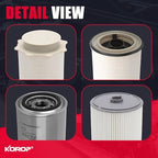 6.7 Cummins Fuel Filter Water Separator and Oil Filter Kit Compatible with 2019-2024 Dodge Ram 2500 3500 4500 5500 6.7L Cummins Turbo Diesel Engines Replaces# 68436631AA 68157291AA 5083285AA - Field & Pure