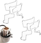 2 Pack Portable Coffee Filter Paper Bag Holder Stand Adapter Pour Over Coffee Dripper for Hanging Ear Drip Coffee Bag Single Serve Disposable Drip Coffee Filter Ceramic Large Coffee Mugs