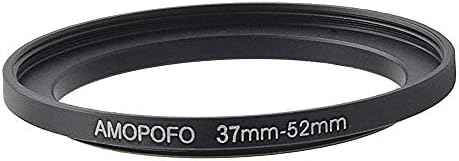 37mm to 52mm Step Up Ring Filter Adapter for UV,ND,CPL,Metal Step Up Ring Adapter 37 to 52mm Metal Step Up Ring Adapter