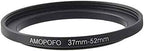 37mm to 52mm Step Up Ring Filter Adapter for UV,ND,CPL,Metal Step Up Ring Adapter 37 to 52mm Metal Step Up Ring Adapter