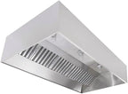 Commercial Kitchen Restaurant Duty Exhaust Hood, Wall Canopy Stainless Steel by SUNAIR