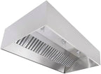 Commercial Kitchen Restaurant Duty Exhaust Hood, Wall Canopy Stainless Steel by SUNAIR