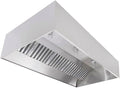 Commercial Kitchen Restaurant Duty Exhaust Hood, Wall Canopy Stainless Steel by SUNAIR