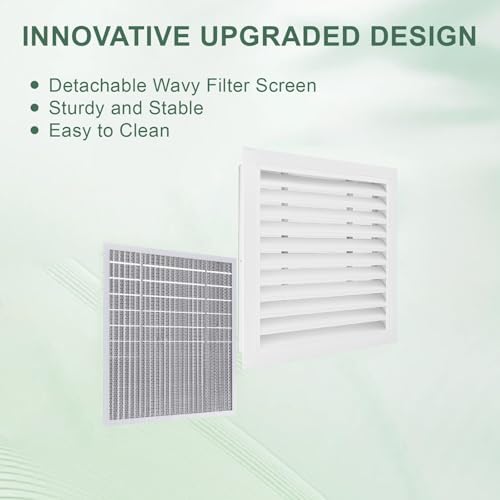12"x12"Aluminum Gable Vent - Shed Vents with Screen,Vent Opening: 10"