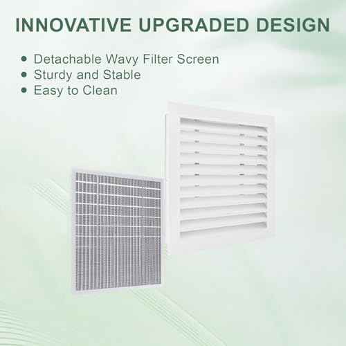 2-Pack 20"x20" Gable Vent - Premium Aluminum,Filter Screen for
