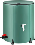 Collapsible Rain Barrel Water Storage Containers-53 Gallon Portable Rainwater Collect System Water Tank to Collect Rainwater from Gutter Downspout Water Catcher with Spigots,Filter＆Overflow Kits - Field & Pure