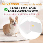 LA502 LA300 Replacement Filters for Shark Rotator Lift-Away ADV DuoClean PowerFins Upright Vacuum LA802 LA702 LA360 LA362 LA301 LA322 LA401 LA500 LA555 LA500WM, Replaces Part # XFFK320 & XHF320
