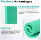 Foam Air Filter Material Sheet for Uni Filter - BF-1 BF1, 14" X 17" X 5/8", 65-PPI Green Fine Foam Sheet Universal & Reusable for Most Motorcycle ATV Scooters, Dirt Bike, UTV & Small Engines