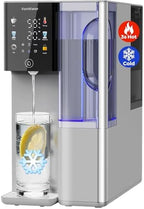 C5 Countertop Reverse Osmosis Water Filter, Hot and Cold RO System-3s Instant Hot, 6 Temp Settings 7-Stage RO Filtration Dispenser, NSF/ANSI372/42/58, Portable Pitcher, 3:1 Pure to Drain - Field & Pure