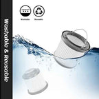 PVF110 BDH2000PL Filter Compatible with Black and Decker PVF110 PHV1810 PHV1210 PHV1410 BDH2000PL BDH2020FLFH BDH1620FLFH Handheld Pivot & Flex Vacuum Part # 90552433，2 pack