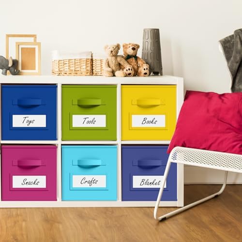 Teenyyou 10 Pack Fabric Storage Cubes 13 Inch Collapsible Cube Bins
