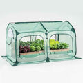 Pop up Greenhouse Tent Cover Tunnel Plant House,Large Gardening Flower Sunshine Room with Mesh Windows,Backyard PE Cover for Cold Frost Protector with Stakes and Rope Guys
