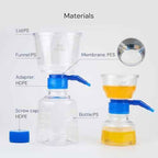 Pack of 1 Diposable Vacuum Filter Units 500mL 0.2μm PES Hydrophilic Membrane