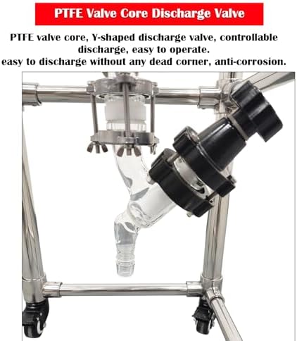 Glass Vacuum Filter Lab Vacuum Filtration Extraction Apparatus with 10L Brinell Funnel/10L Glass Flask Negative Pressure Stainless Steel Vacuum Filter Kit for Liquid Extraction - Field & Pure