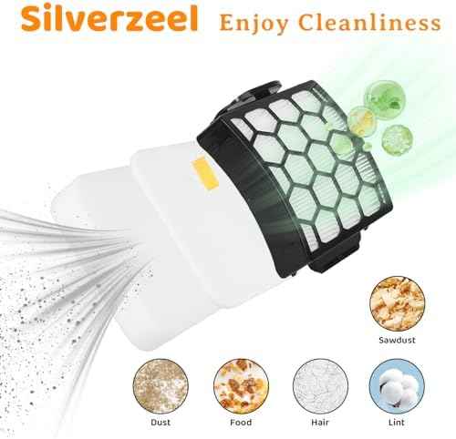 LA502 LA300 Replacement Filters for Shark Rotator Lift-Away ADV DuoClean PowerFins Upright Vacuum LA802 LA702 LA360 LA362 LA301 LA322 LA401 LA500 LA555 LA500WM, Replaces Part # XFFK320 & XHF320