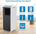 8,000 BTU Portable Air Conditioner with Sleep, Cool, Dehumidifier & Fan - Field & Pure