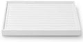 Oirlv Premium White Leather Stackable Jewelry Tray Ring Holder Organizer