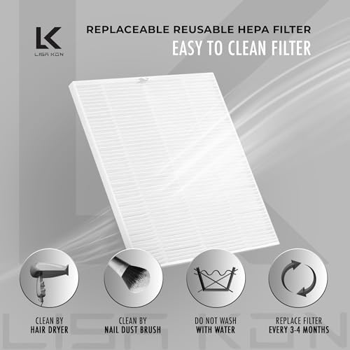 Nail Dust Collector with Reusable Filter, Professional Vacuum Fan Dust Extractor, Powerful & Quiet Nail Tech Dust Suction Machine for Acrylic Gel Nail Polishing, High-End Nail Salon - Field & Pure