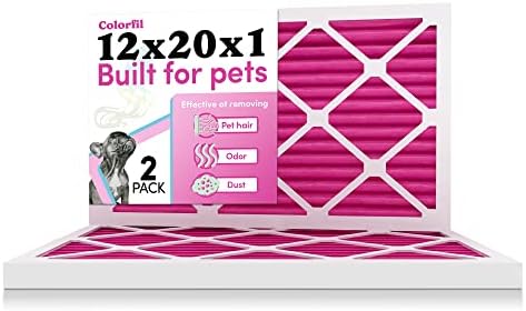 12x20x1 Air Filter by Colorfil | Color Changing Filters for Cat and