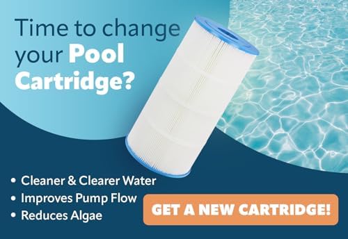 PURELINE 120 Sq Ft Pool Replacement Cartridge Filter, Compatible with Jacuzzi Sherlock 120, SHER120 - Field & Pure