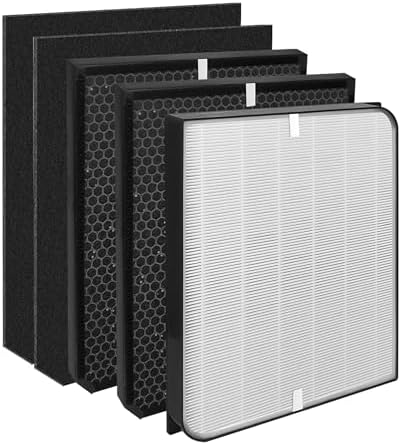 5 Pack AD3000 / AD3500 Replacement Filter Compatible with Air doctor 3000/3500 Air Purifier, 1 main filter + 2 Activated Carbon filters + 2 Carbn Pre-Filters - Field & Pure