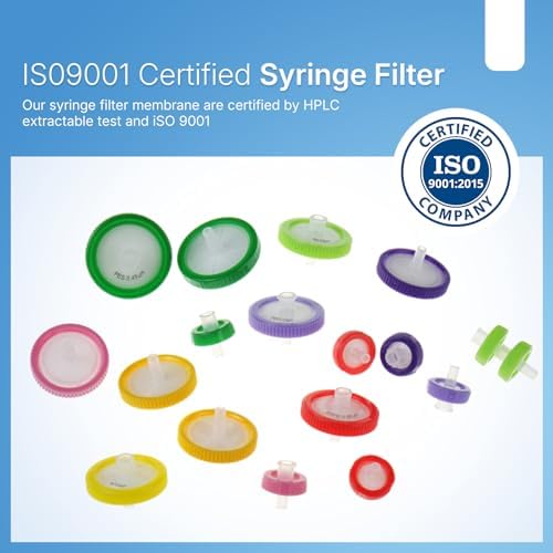 Syringe Filters PVDF Membrane - 25 mm Membrane Diameter,0.45 um Pore