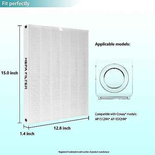 AP-1512HH True HEPA Replacement Filter for Coway Air Purifier