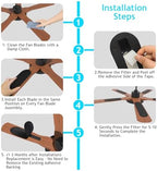 2026 Upgrade 10pcs Ceiling Fan Filters for Blades Easy-Stick Strong