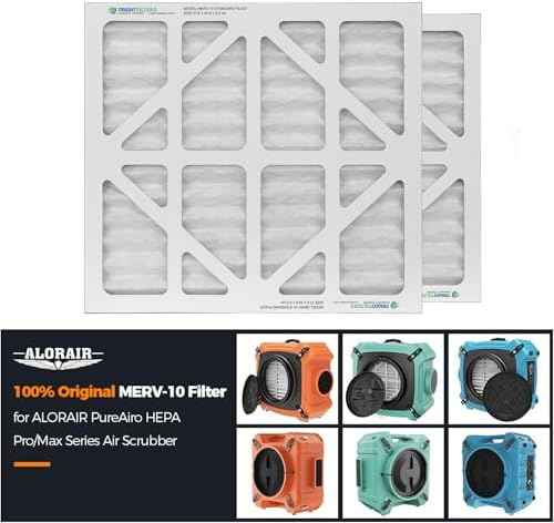 ALORAIR 5-Pack MERV-10 Air Filter for PureAiro HEPA Pro/PureAiro HEPA Max Air Scrubber, 14.5x13.7x0.8(available for 770, 870, 970)