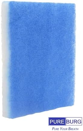 PUREBURG Replacement Filter Compatible with Best Vent Indoor Dryer Vent,12-Pack 6.9" x 6.5" x 0.6" Dryer Lint Filter For Air Clean - Field & Pure