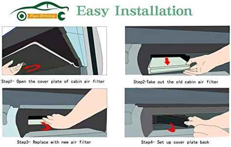 2 Pack White FD811 Cabin air filter for Mazda 3,6,CX-5, Replacement for CF11811,KD45-61-J6X