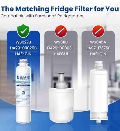Waterspecialist Refrigerator Water Filter Replacement for Samsung®, 3 Pack
