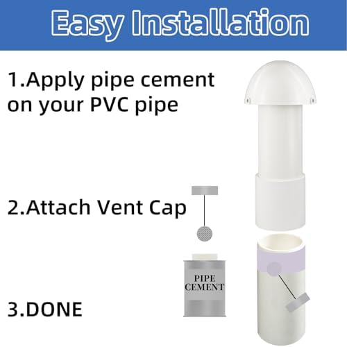 3 Inch Vent Stack Pipe Filter,Sewer Vent Filter Septic Tank Roof Vent