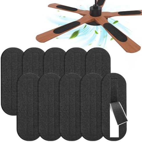 2026 Upgrade 10pcs Ceiling Fan Filters for Blades Easy-Stick Strong