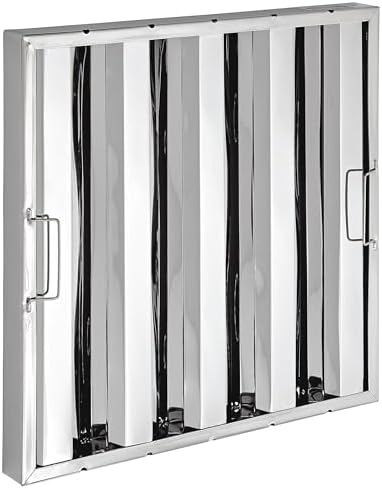 Kratos Commercial Hood Filter 26-Gauge Stainless Steel, Silver 16"H x