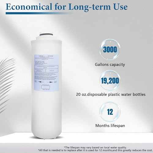 2 Pack Replacement for 51300C Filter, Compatible with EzH2O Bottle Station, Replace EWF3000, ERF750, 51299C, 55898C. (No Chip 2-Pack）