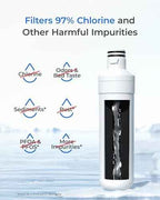 Waterdrop LT1000PC Refrigerator Water Filter and Air Filter, 2 Combo